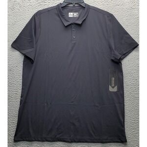 RBX Golf Performance Polo Shirt Mens XL Black Stretch Moisture-Wicking Popover